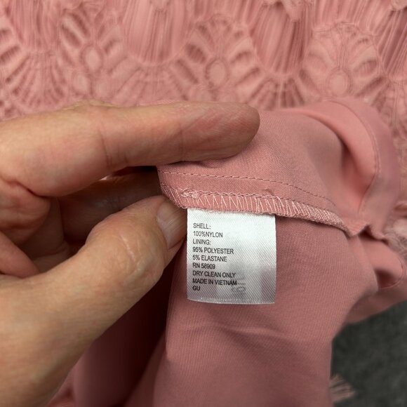 Preston & York Felecia Short Sleeve Lace Sheath Dress Women's Size 12 Pink NWT - Picture 8 of 12